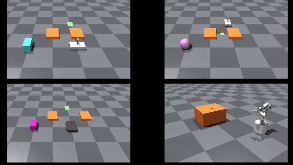 Parallel rollouts from the MPPI Isaac controller